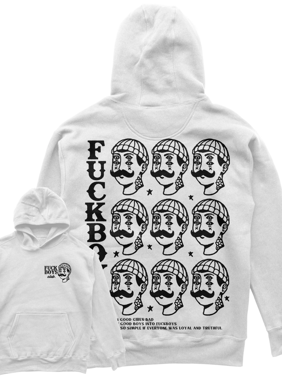 Fuck Boys Club Hoodie (White)