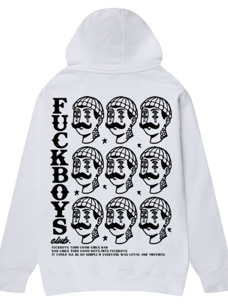 Fuck Boys Club Hoodie (White)