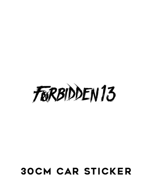 Small 'Forbidden13' Sticker