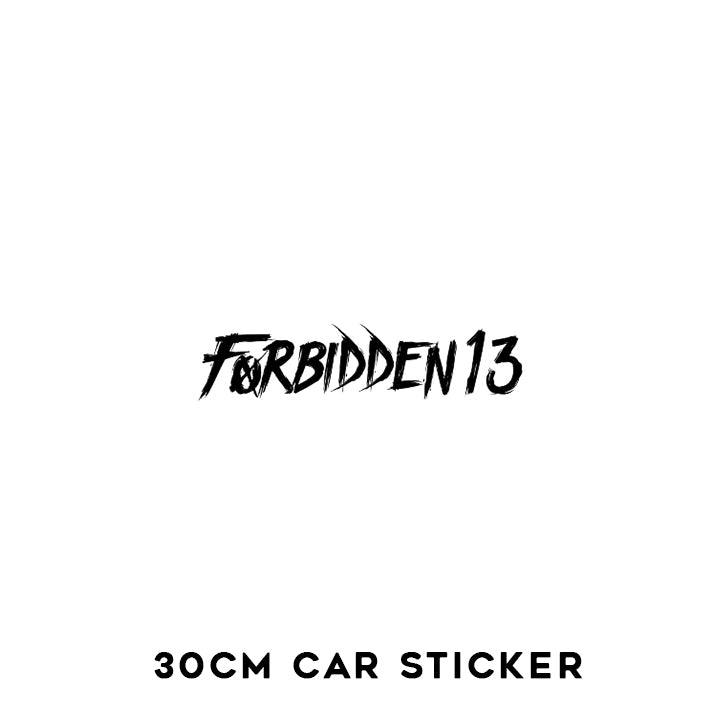 Small 'Forbidden13' Sticker