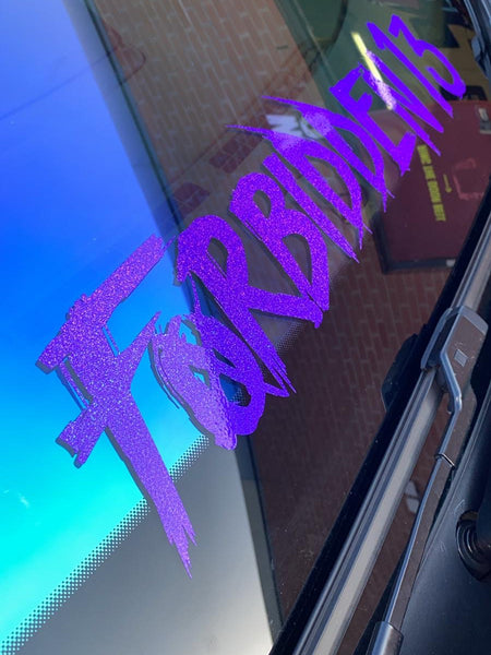 Large 'Forbidden13' Sticker